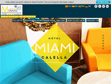 Tablet Screenshot of hotelmiamicalella.com